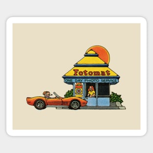 Vintage Fotomat Drive Thru Magnet